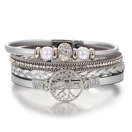 Tree of Life Rhinestone Bracelet