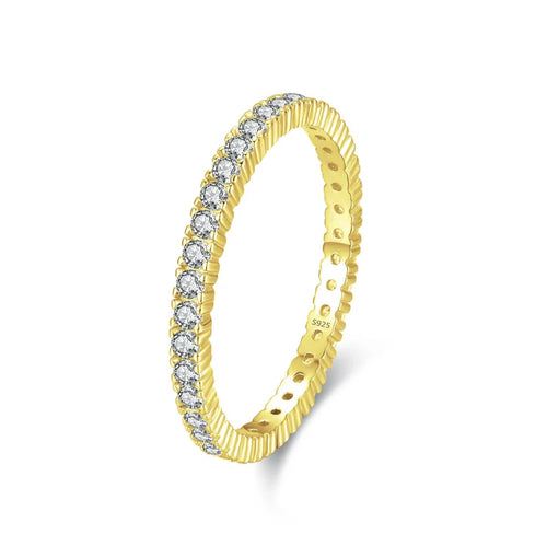 Shining Minimalist Eternity Ring