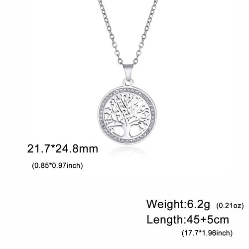 Golden Harmony Tree of Life Necklace