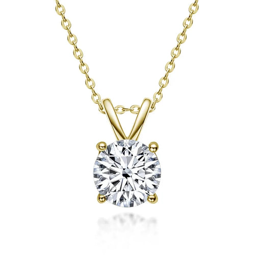 Exclusive Sterling Silver Moissanite Diamond Necklace