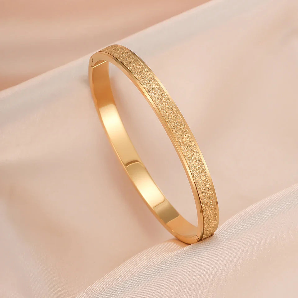 Elegant Minimalist Gold Bangles
