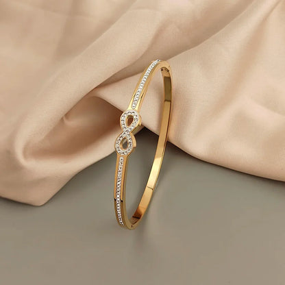 Exclusive Crystal Infinity Bangle
