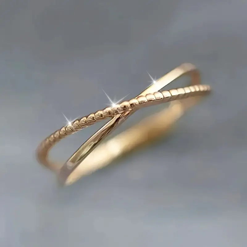 Cross Golden Fine Ring