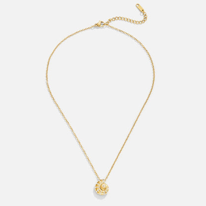 Crystal Shell Pendant Necklace